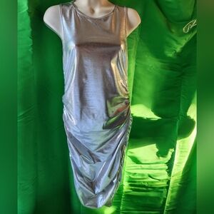 Silver Metallic Dress